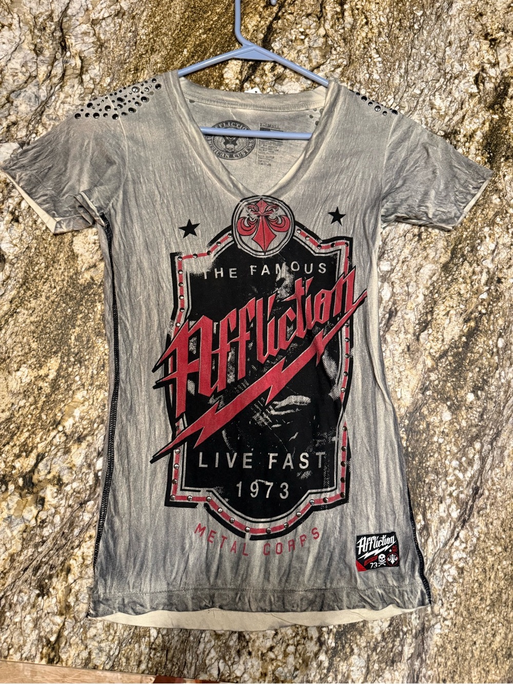 Affliction 2013 Metal Corps T-shirt for women